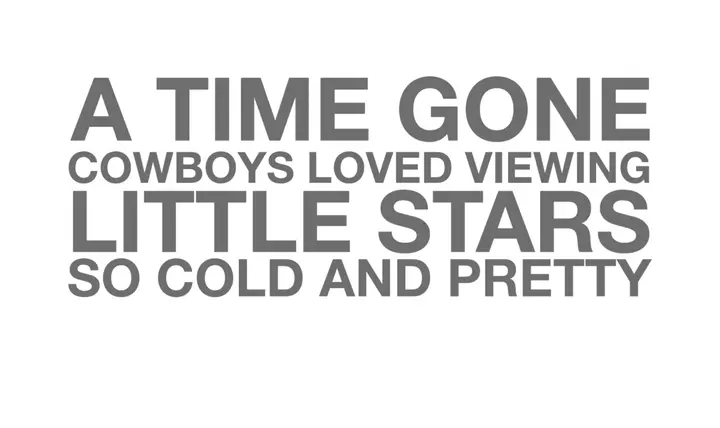 Mnemonic for remembering the constellations of the zodiac a time gone cowboys loved viewing little stars so cold and pretty