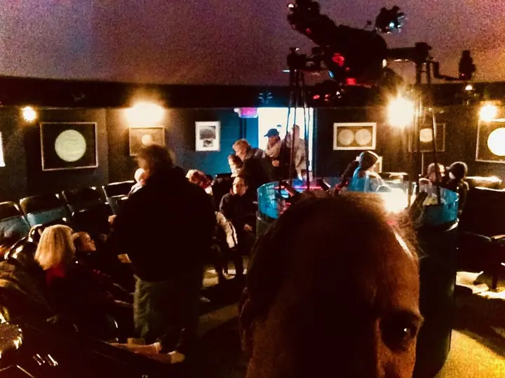 Inside view of Daniel Cummings presenting Stars are Alive at Gustafson Planetarium at Sharpe Reservation in Fishkill, NY